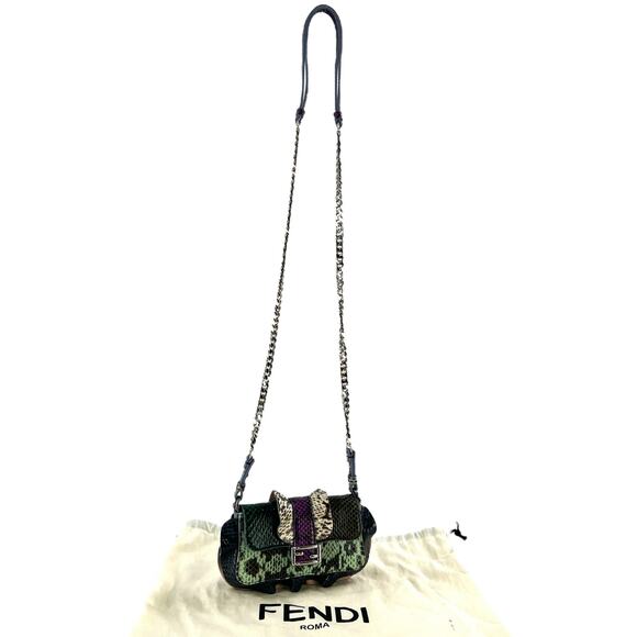 Fendi Python Mini MicroWaves Crossbody Bag - Picture 3 of 8